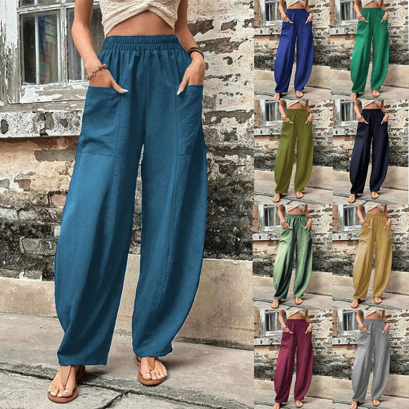 Palazzohose Damen | Weitbein & Elastischer Bund 1
