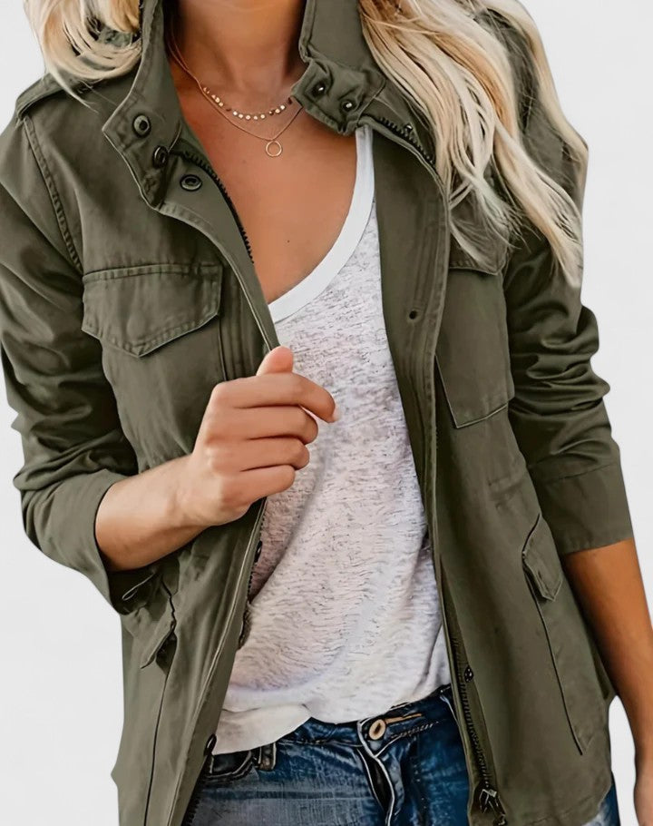 Parka Damen | Pattentaschen & Taillenkordel 4