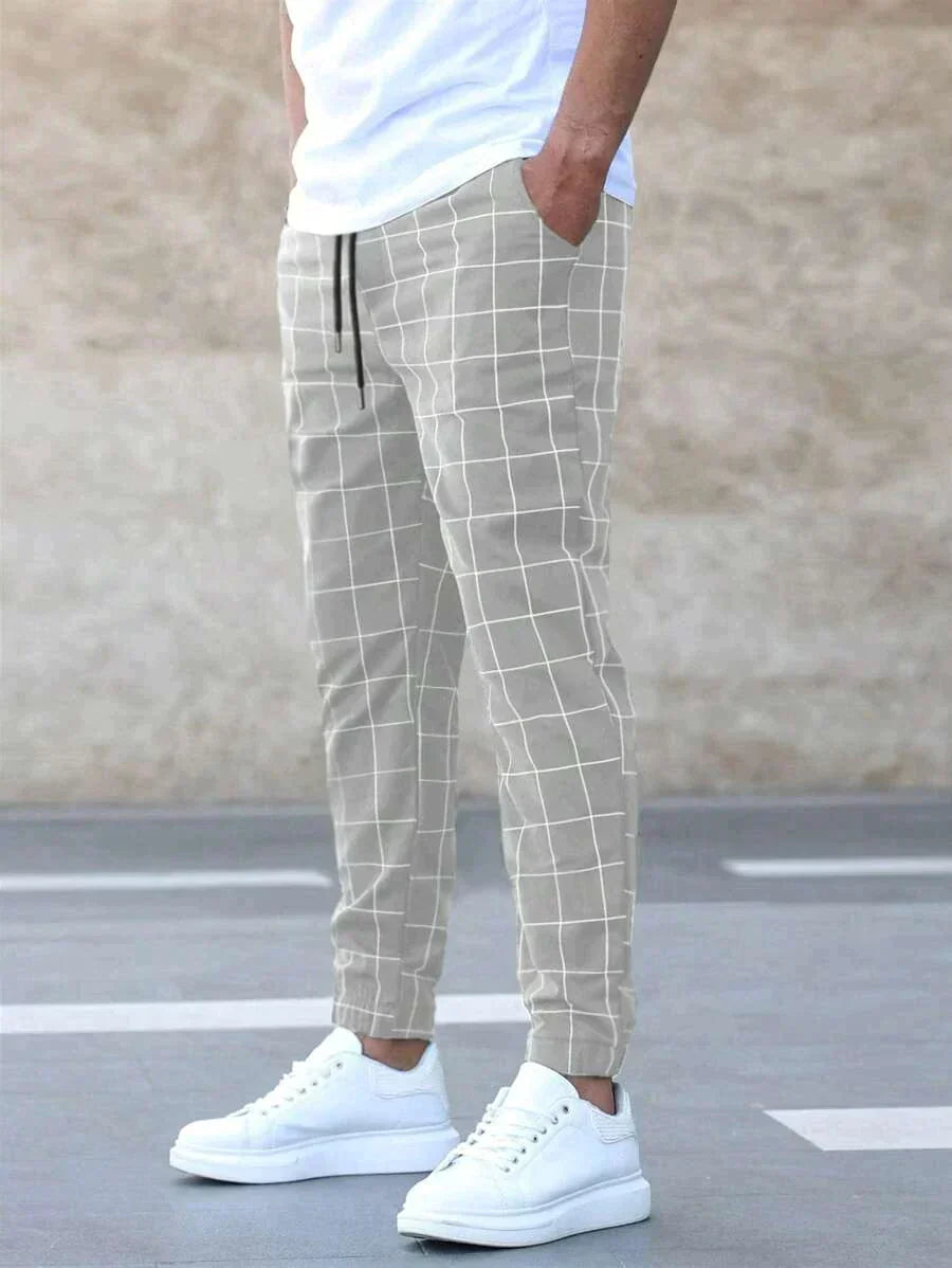Parker - Karierte Stretch-Hose 1