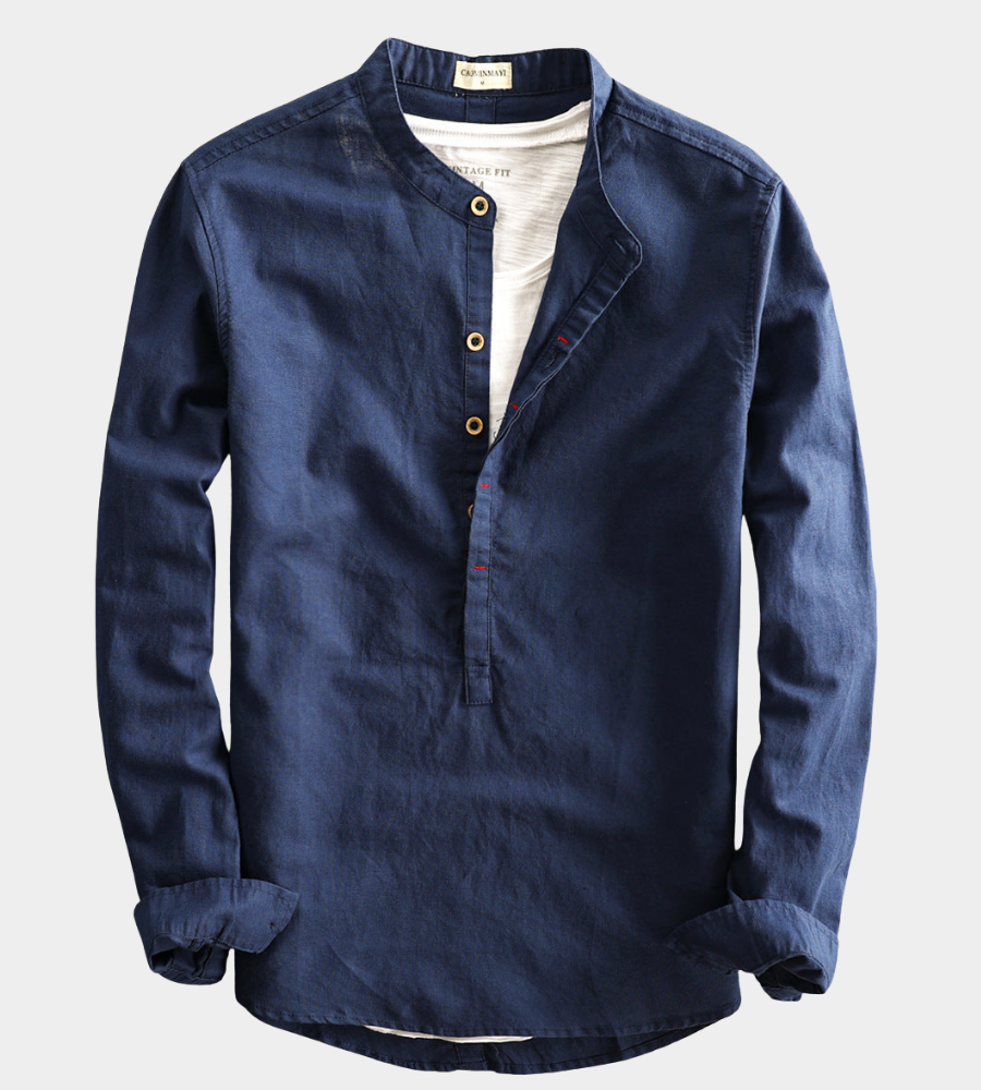 Langarm Hemd Herren | Henley & Vielseitig