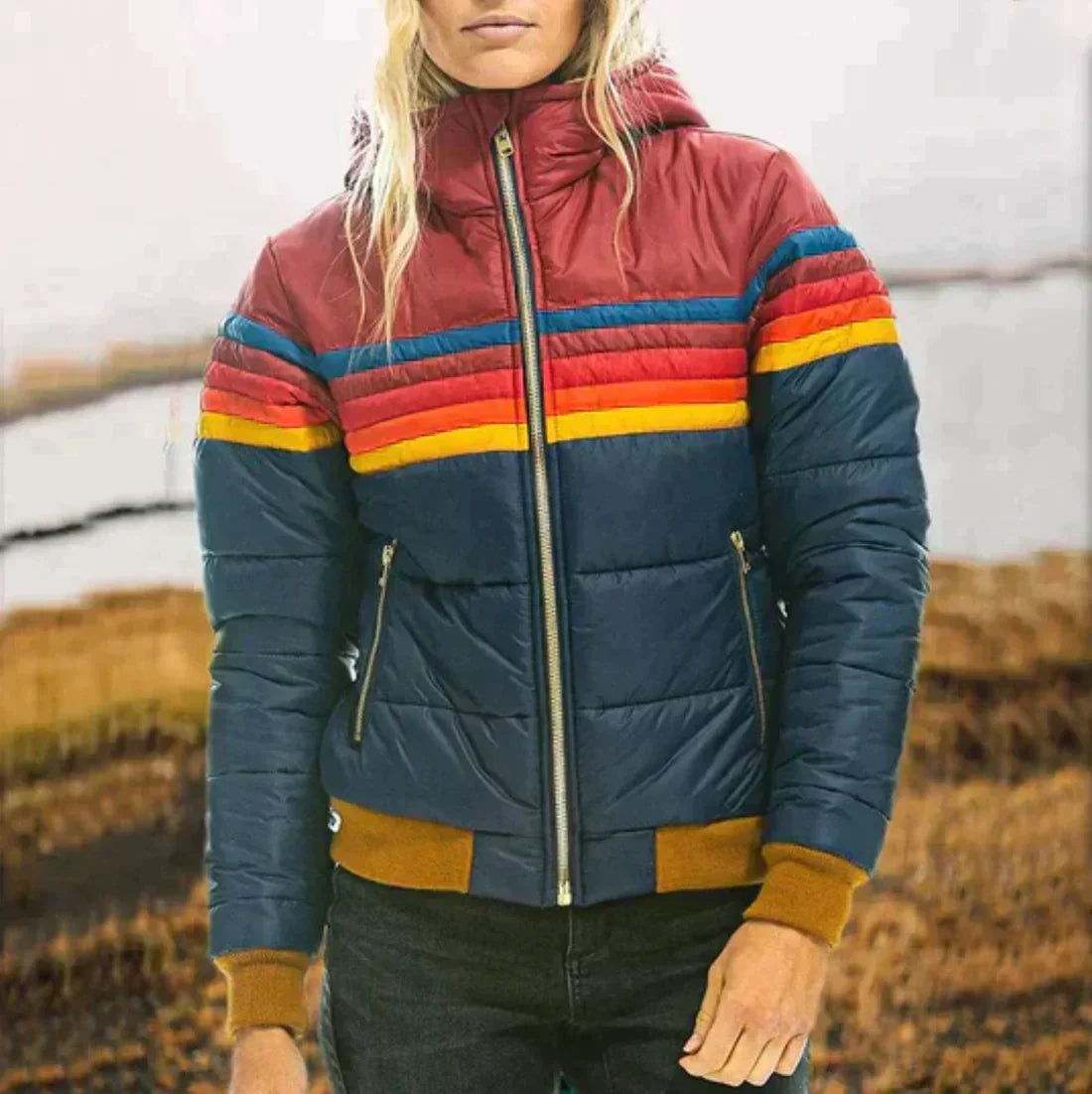 Plüschjacke Damen | Kuschelig Warm mit Kapuze