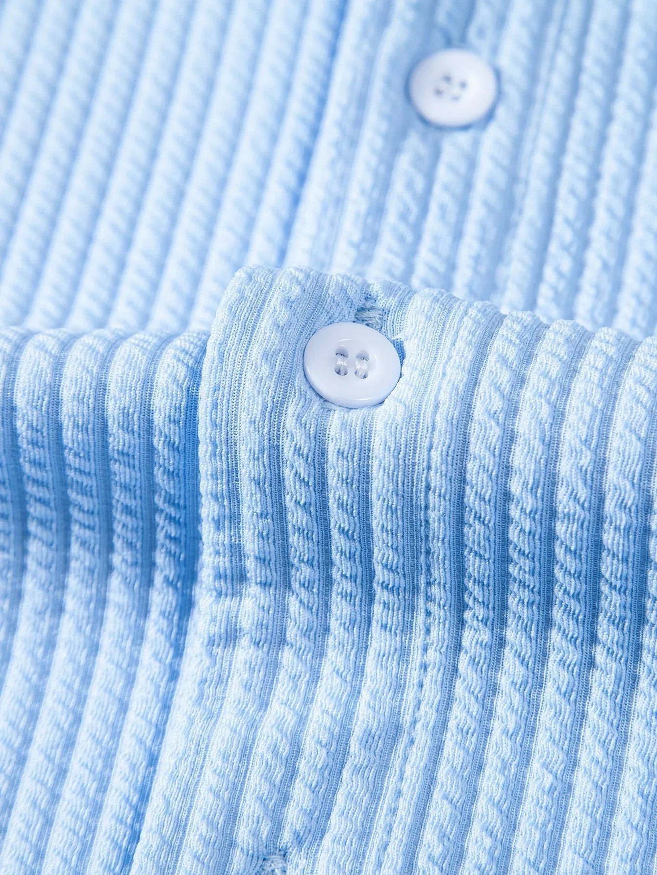 Stylisches Herren Polo Shirt aus Leinen mit Stehkragen 2