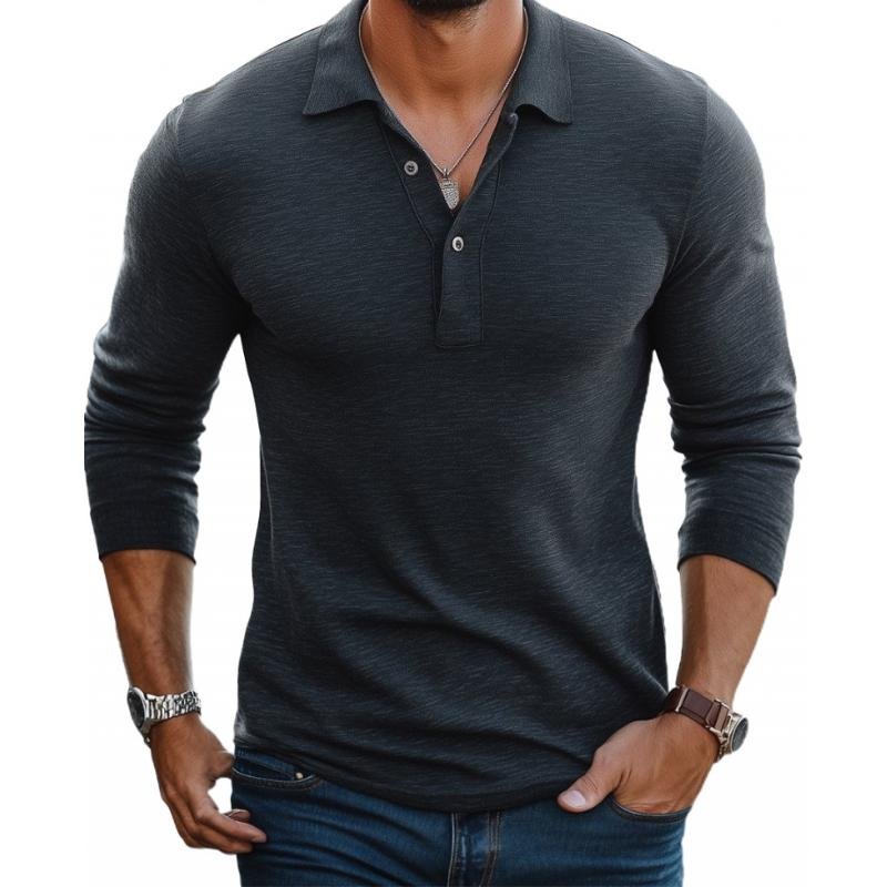 Polo Shirt Herren | Langarm, Slim Fit & klassischer Polokragen