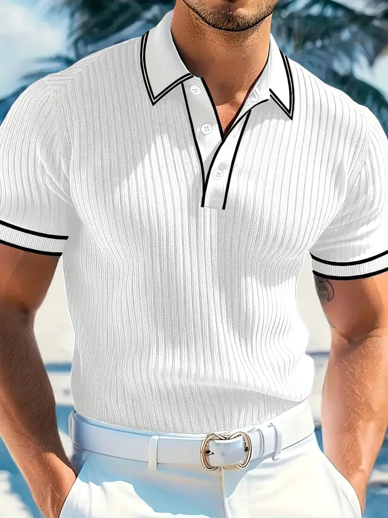 Polohemd Herren | Gerippt & Elegant