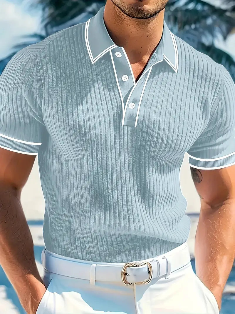 Polohemd Herren | Gerippt & Elegant