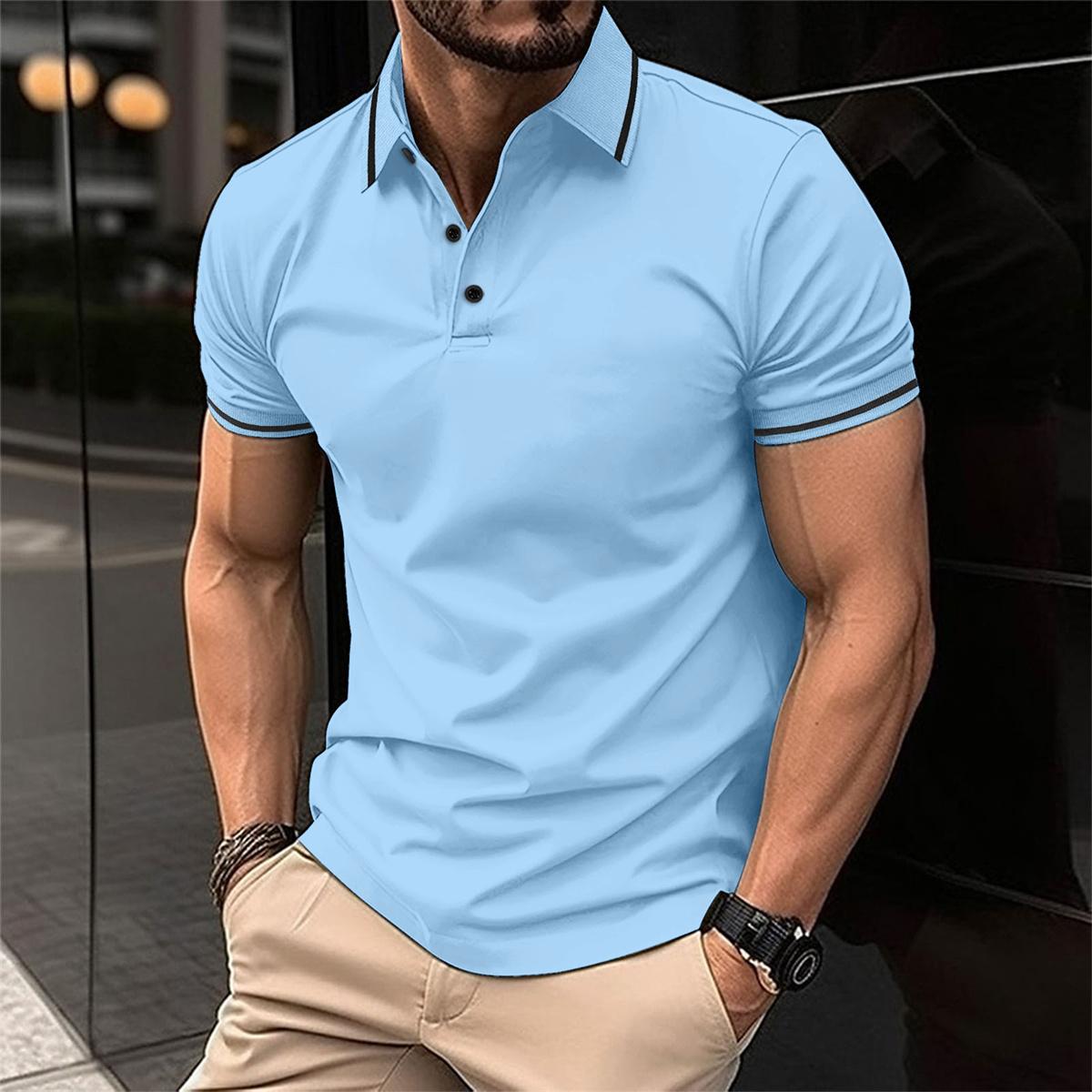 Kurzarm-Polohemd für Herren 1