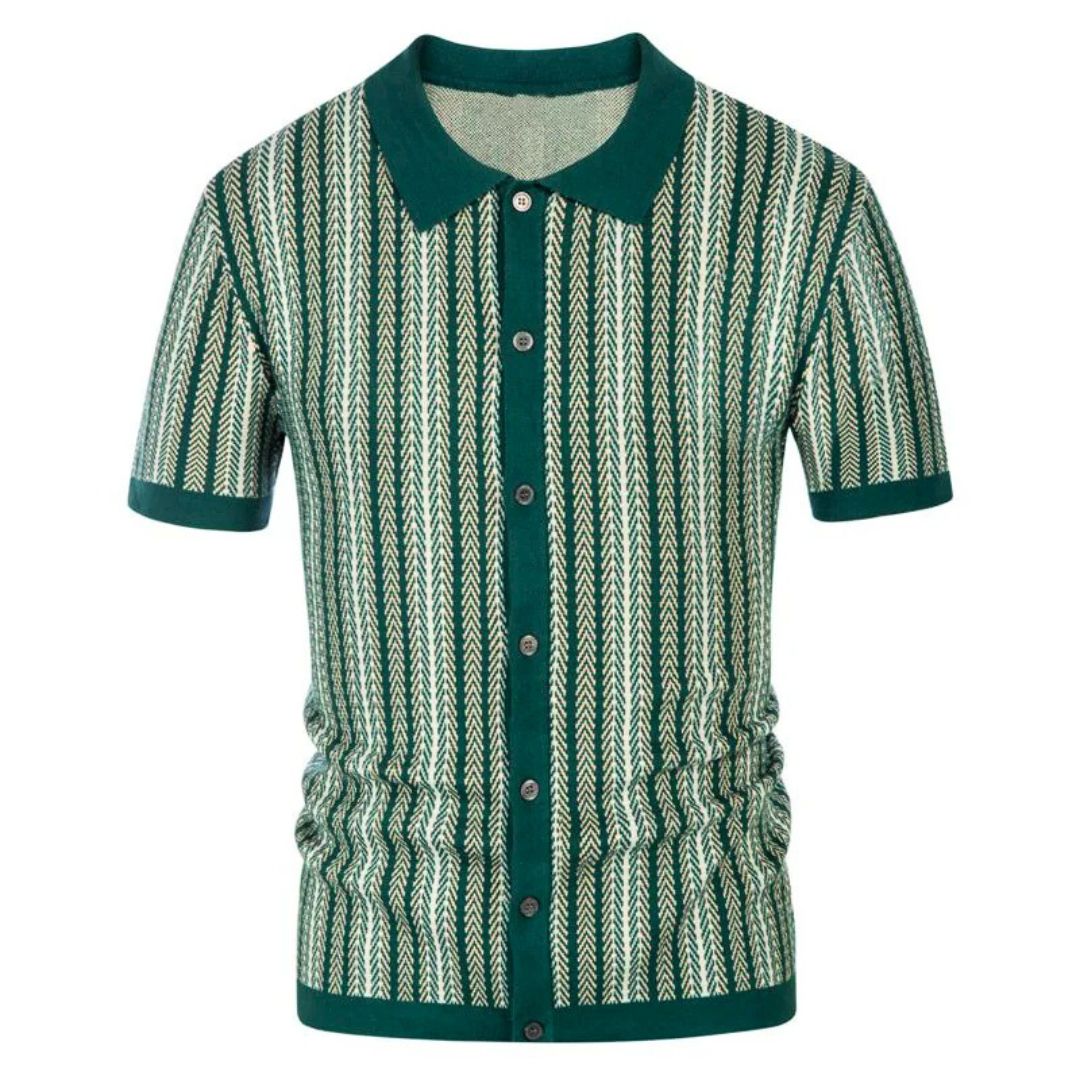 Poloshirt Herren | Chevron-Muster & Eleganter Streetstyle