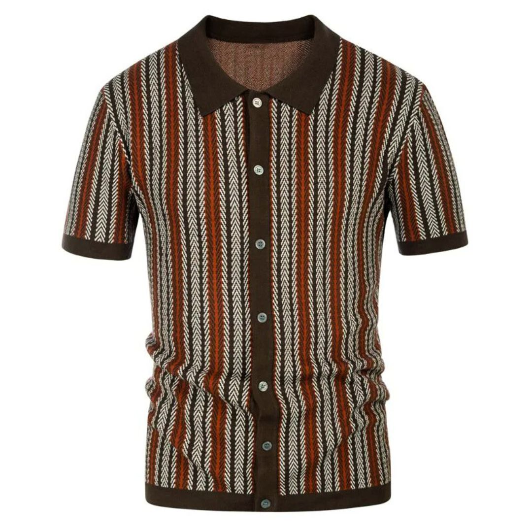 Poloshirt Herren | Chevron-Muster & Eleganter Streetstyle