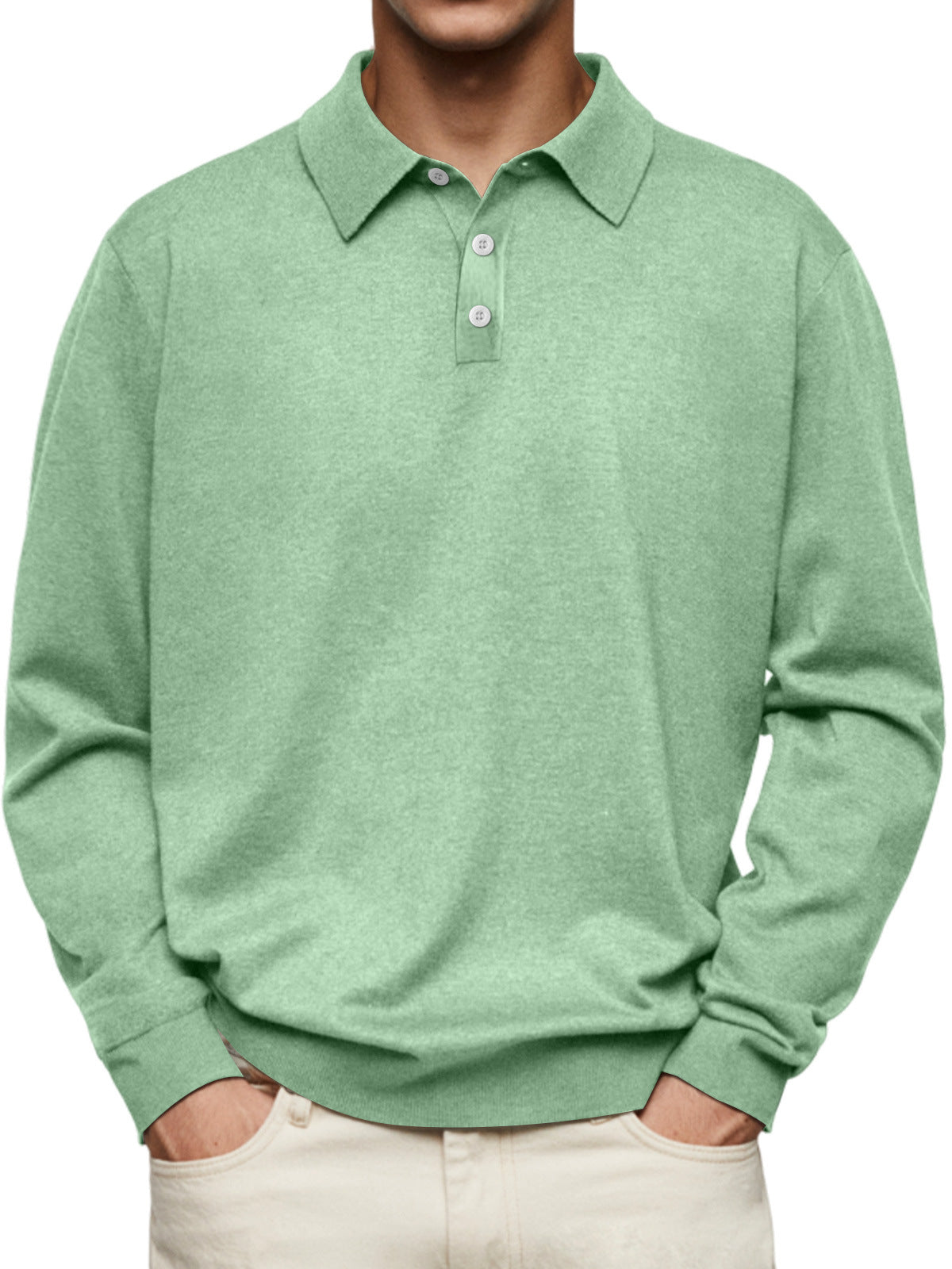 Poloshirt Herren Langarm | Knitterfrei & Formstabil