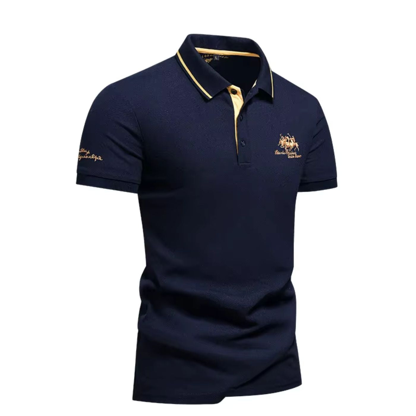 Poloshirt Herren | Sticklogo & Kontrastkragen