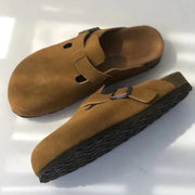 Premium damesandaler i læder i Boston-stil - Daliah
