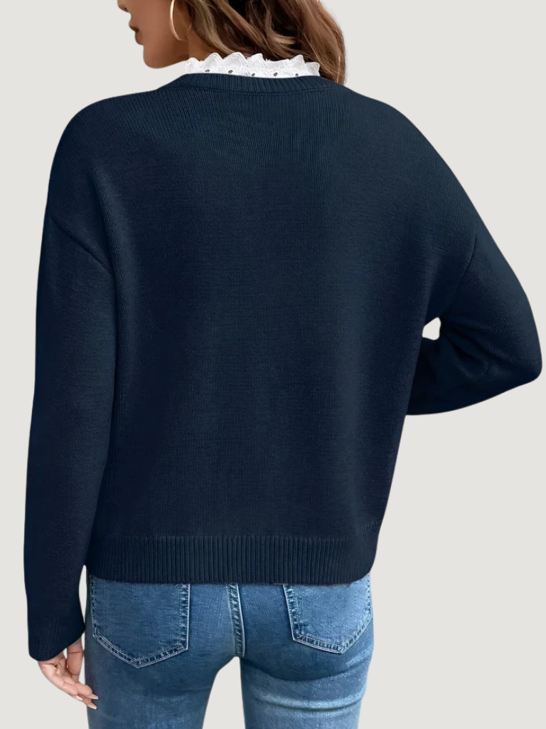 Pullover Damen | Eleganter Kragen-Look 3