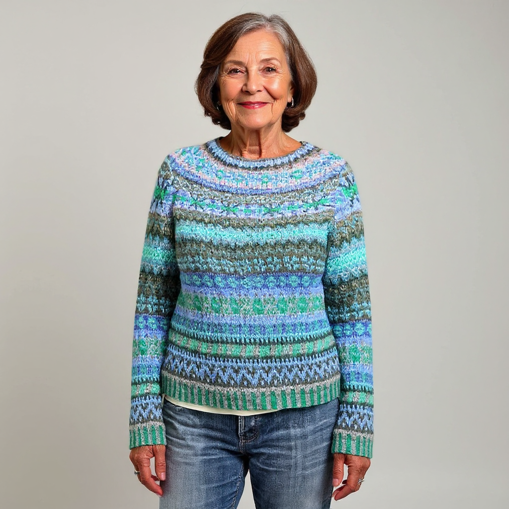 Pullover Damen | Isländisches Muster & Warme Passform