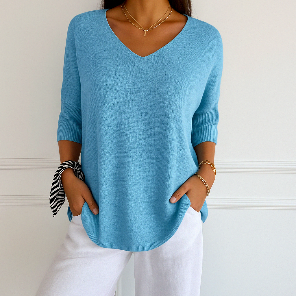 Pullover Damen | Kurze Ärmel & Lockerer Schnitt