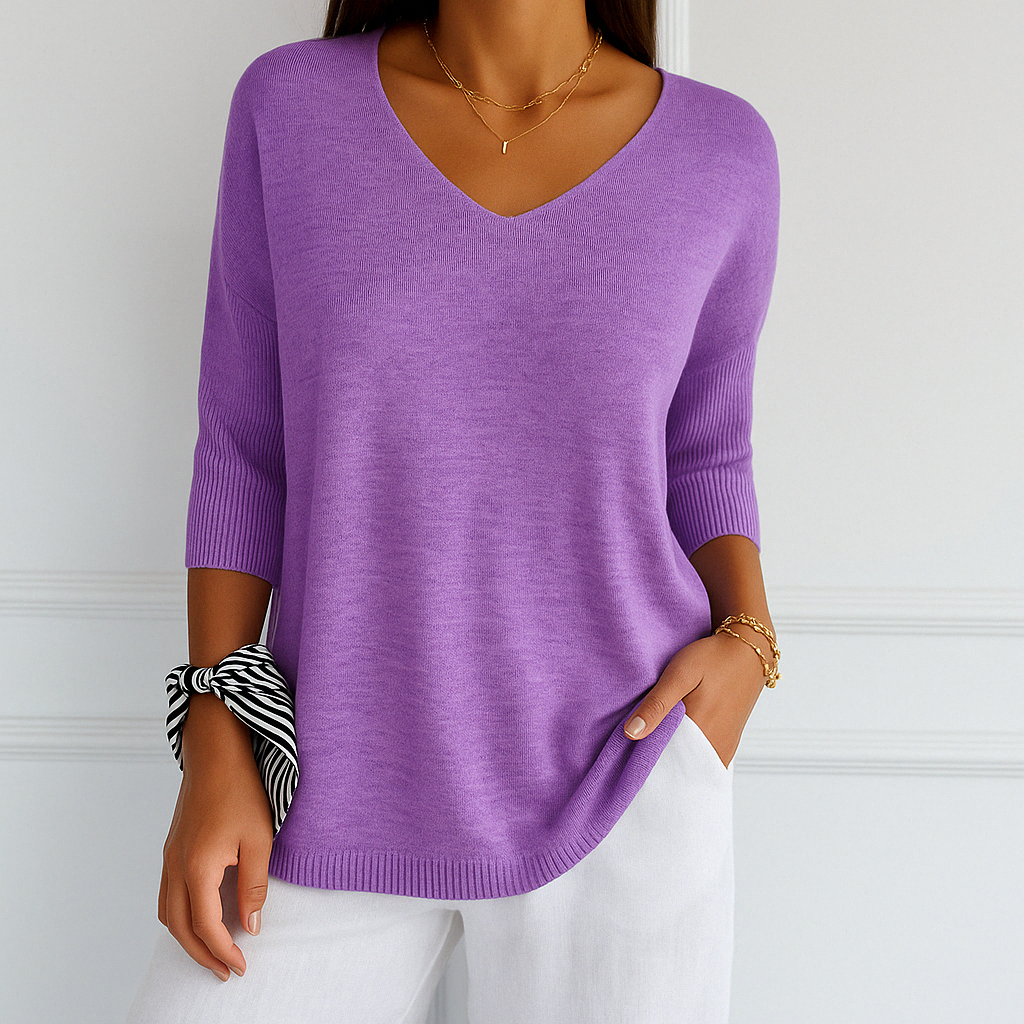 Pullover Damen | Kurze Ärmel & Lockerer Schnitt