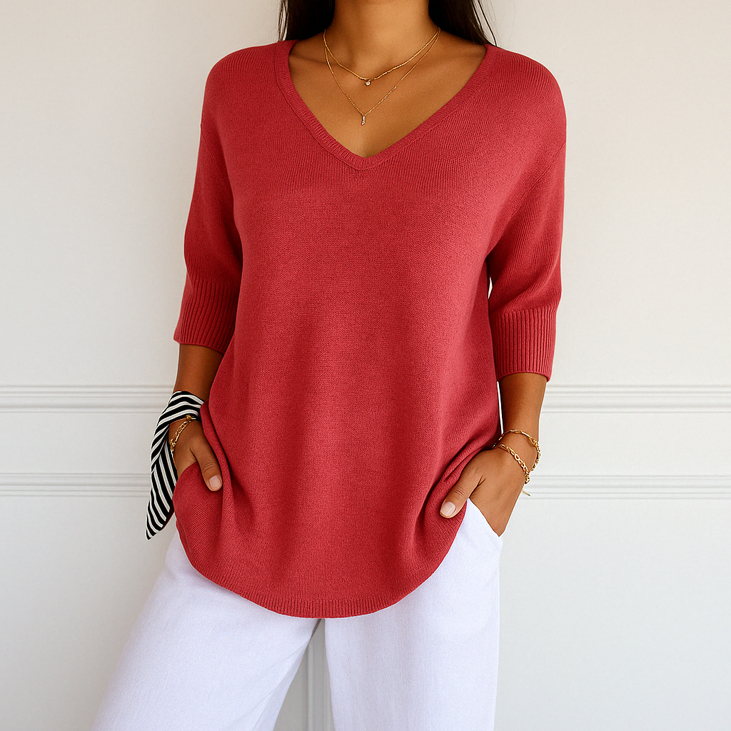 Pullover Damen | Kurze Ärmel & Lockerer Schnitt