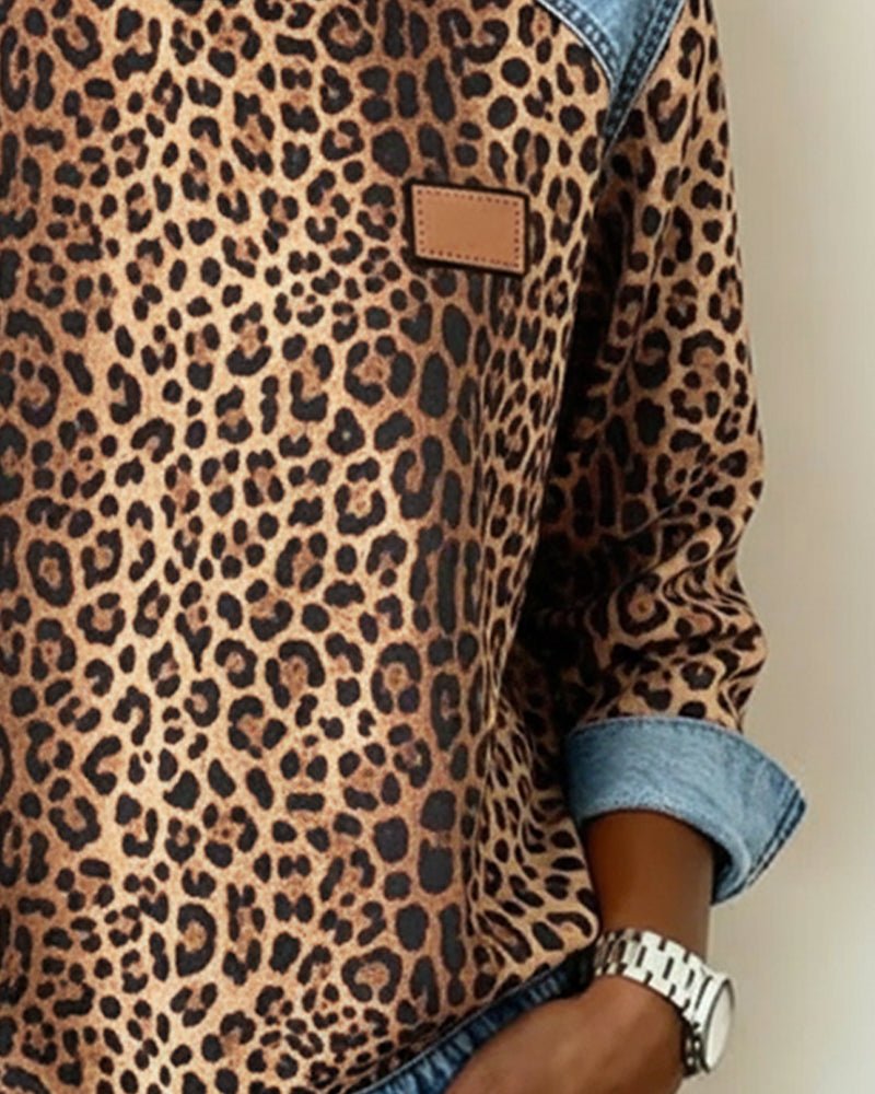 Pullover Damen Leoparden-Print | Weich & Bequem