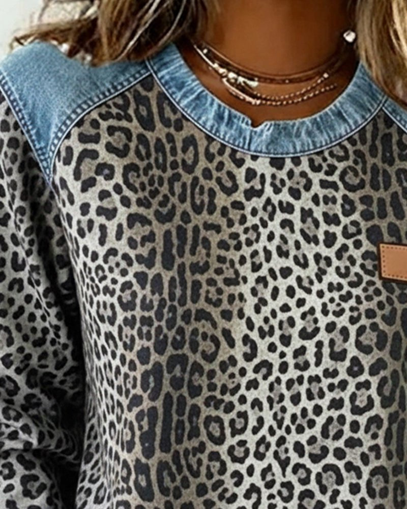 Pullover Damen Leoparden-Print | Weich & Bequem