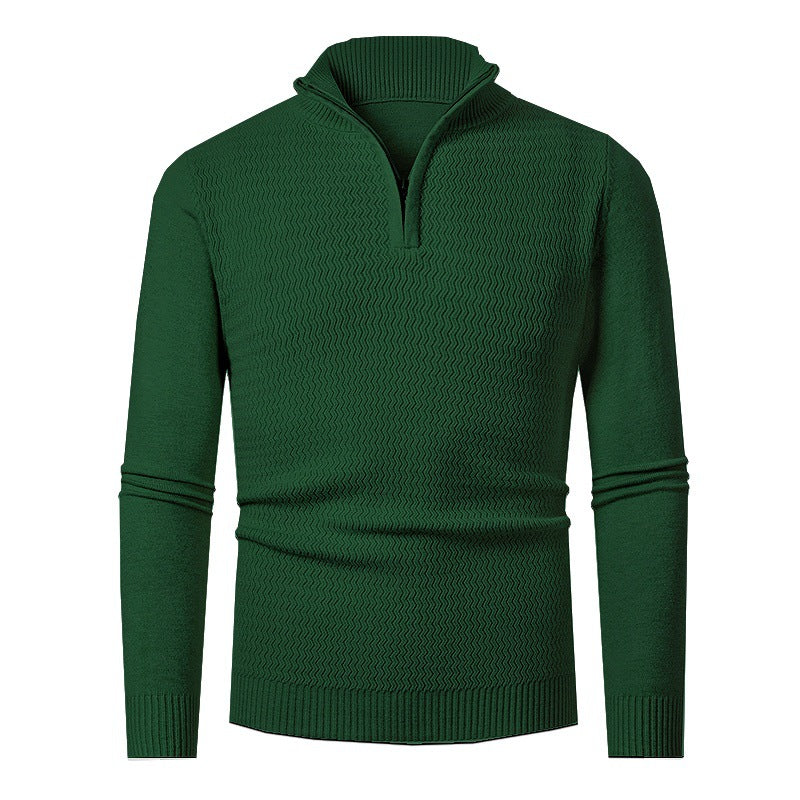 Pullover Herren | Wellenstruktur & Halbzip 10