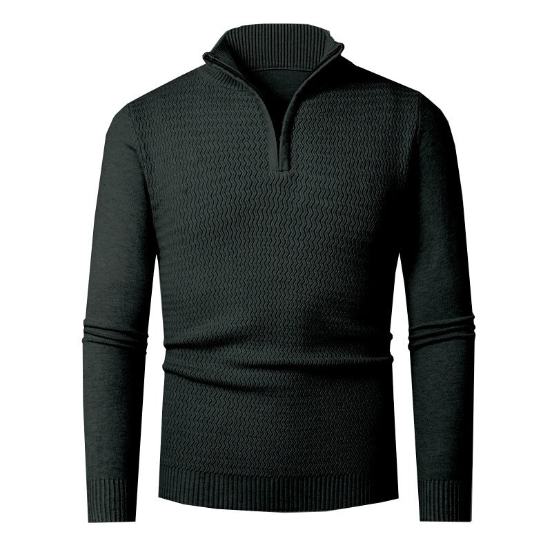 Pullover Herren | Wellenstruktur & Halbzip 11