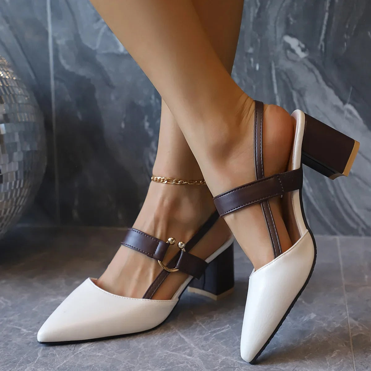 Caelan - Slingback-Pumps mit Absatz 0