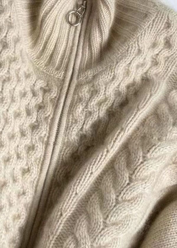 Quinlyn - Moderne Damen Rollkragen Strickjacke