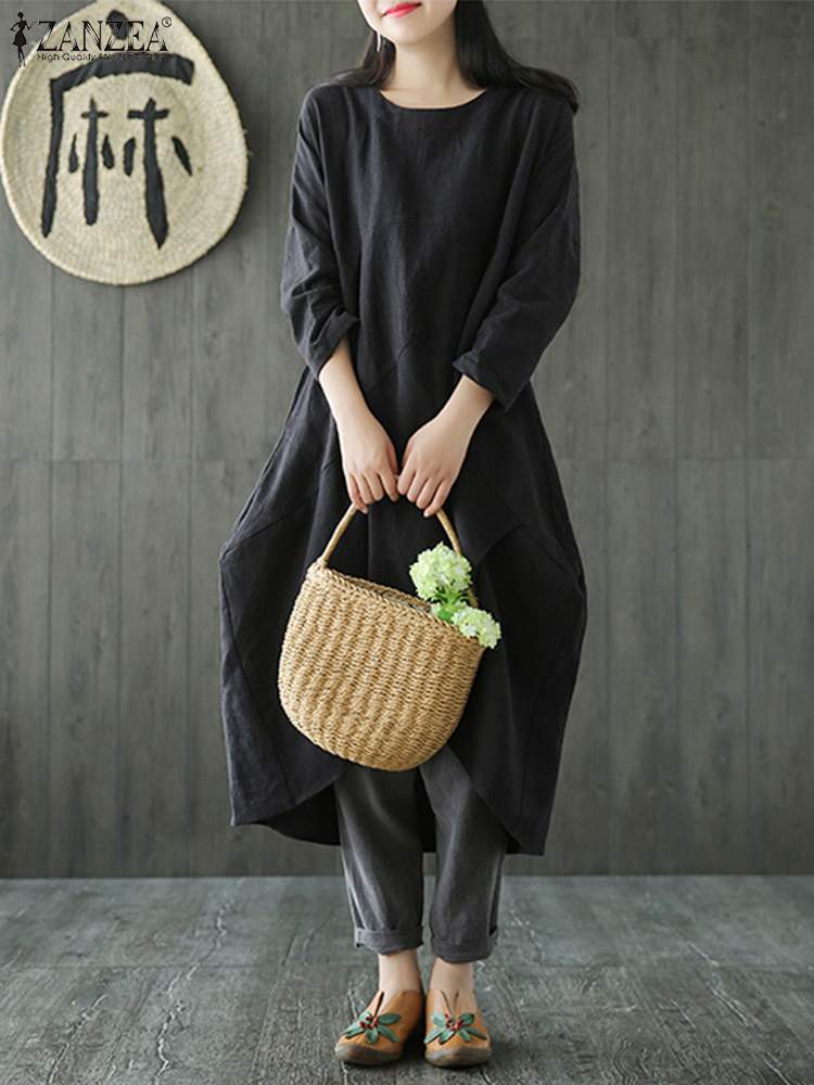 Midikleid Damen | Langarm & Ausgefallener Schnitt 7