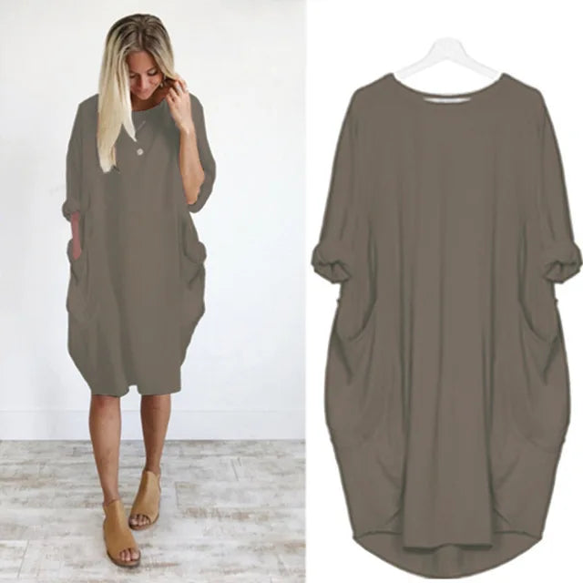 Raffiniertes bauchbedeckendes Kleid