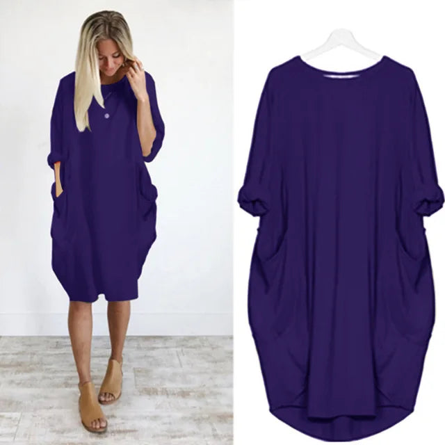 Raffiniertes bauchbedeckendes Kleid