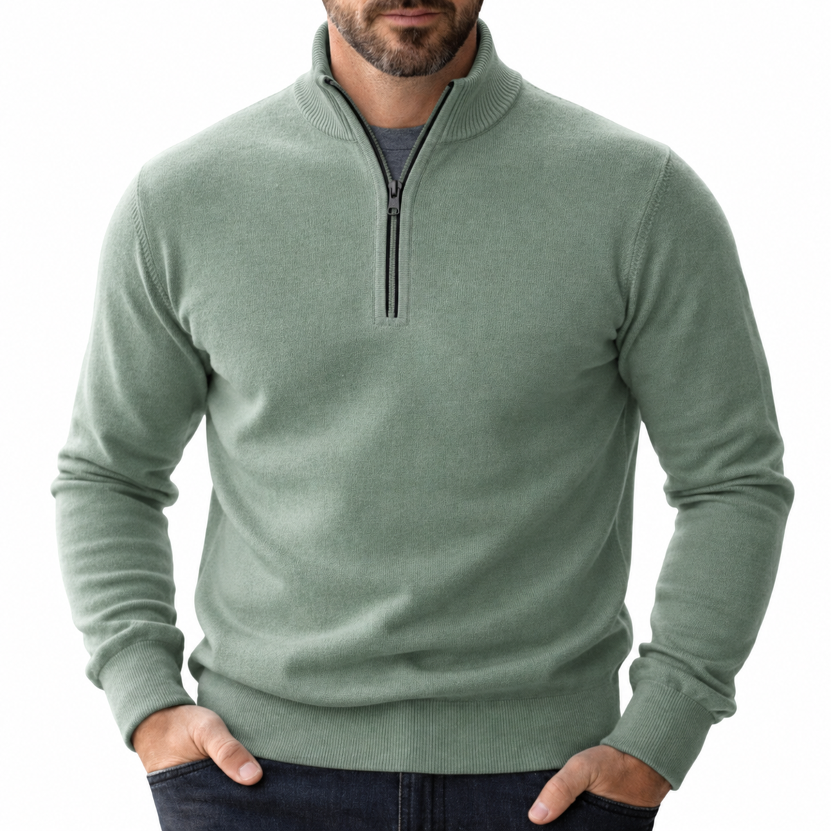 Reißverschluss Pullover Herren | Bequeme Bewegungsfreiheit