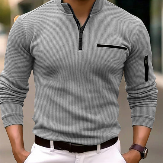 Reißverschluss Pullover Herren | Sportlich Elegant mit Stehkragen