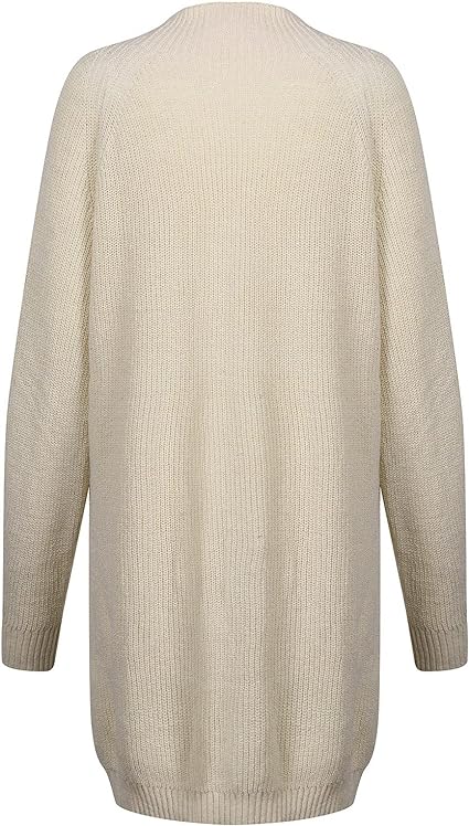 Rollkragen-Strickkleid in breiter Passform