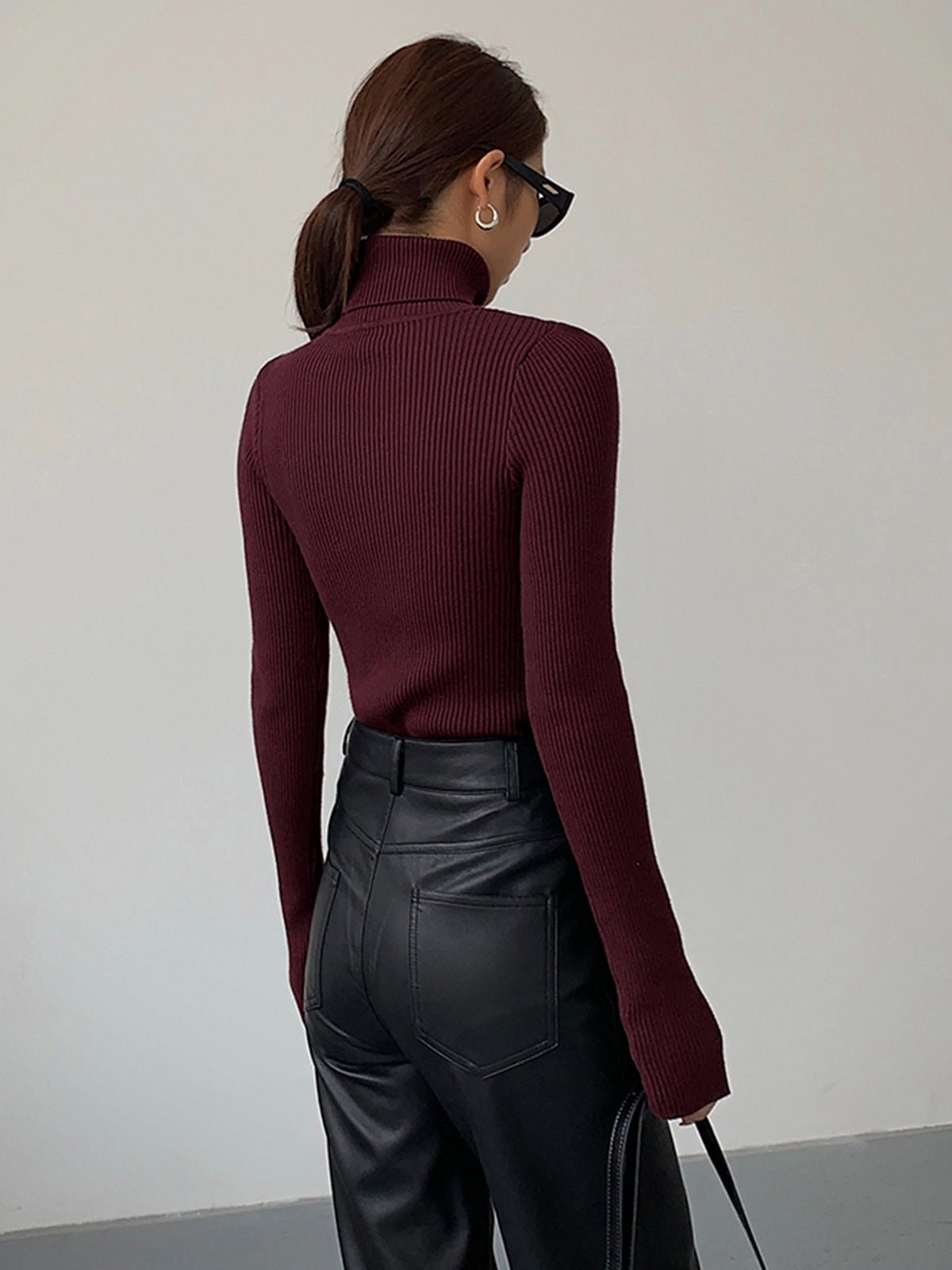 Rollkragenpullover Damen | Gerippt & Elegant