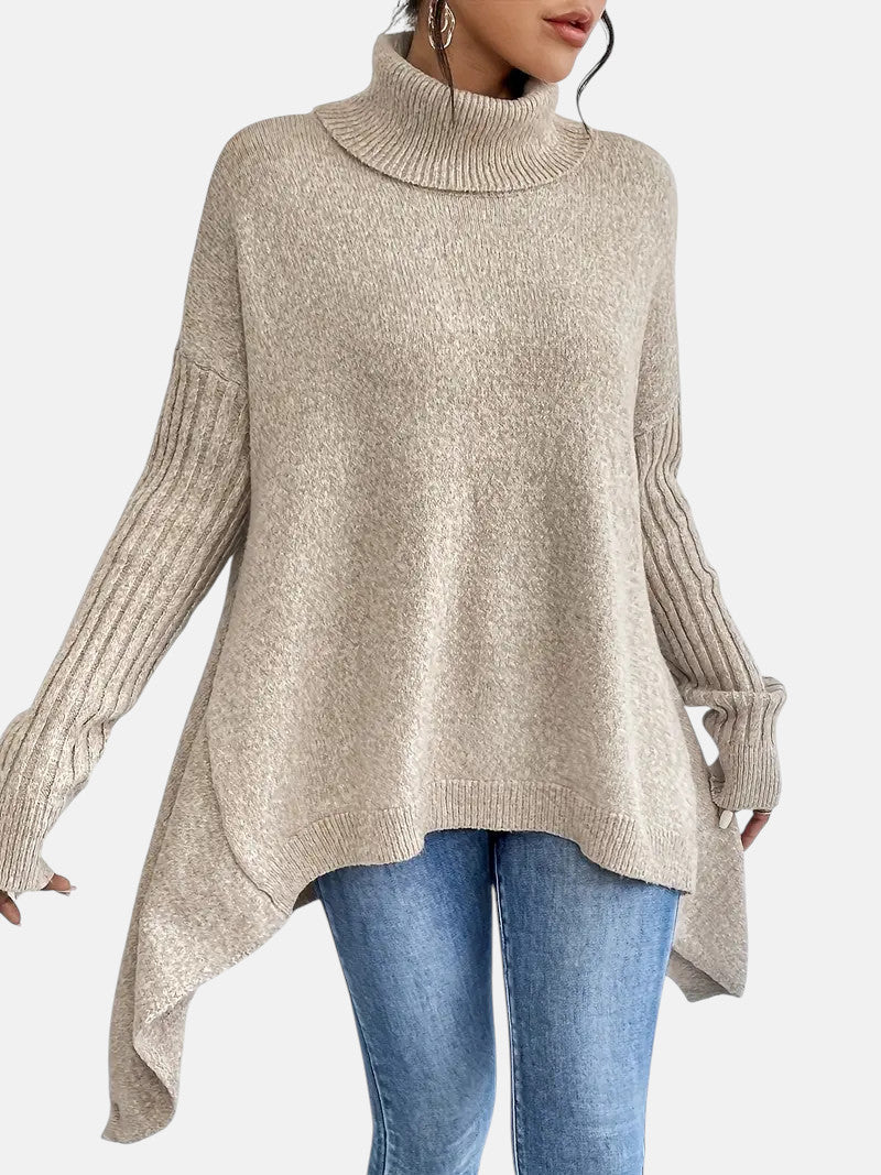 Rollkragenpullover Damen Oversized | Weicher Strick 4