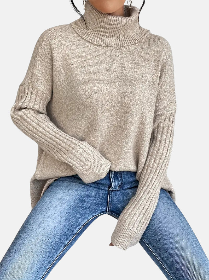 Rollkragenpullover Damen Oversized | Weicher Strick 5