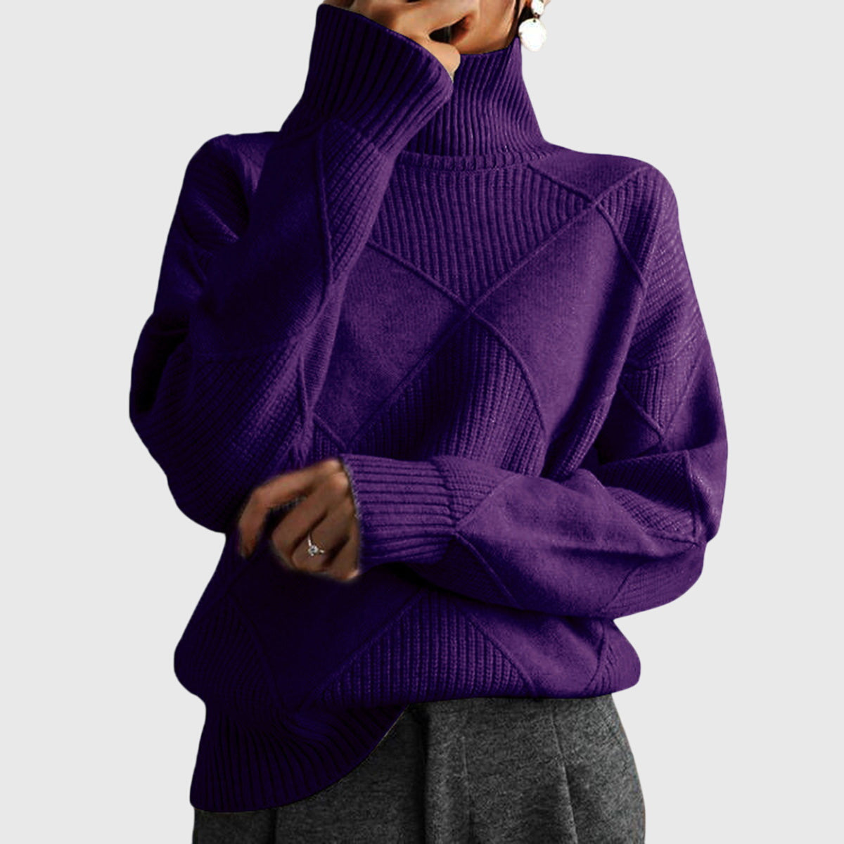 Rollkragenpullover Damen | Warm & Elegant 13