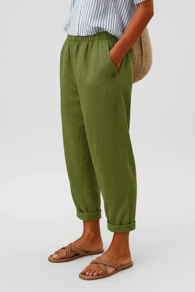 Romina™ Klassische Leinenhose 3