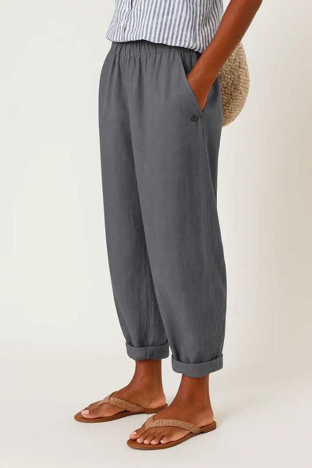 Romina™ Klassische Leinenhose 4
