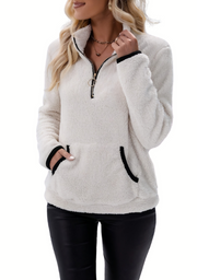 Rylee - Felpa con mezza cerniera da donna
