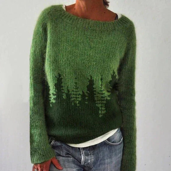 Weihnachtspullover Damen | Nordisches Muster 3