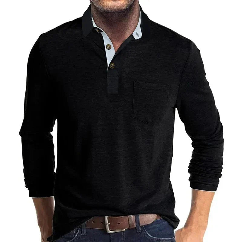 Poloshirt Herren Langarm | Farbecht & Langlebig 1