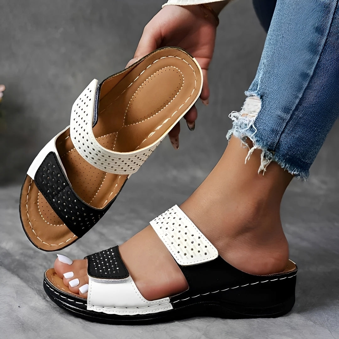 Sandalen Damen Bequem | Verstellbare Riemen & Weiche Innensohle