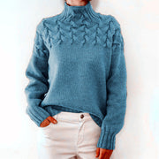Sansa| Maglione a collo alto in maglia per donna