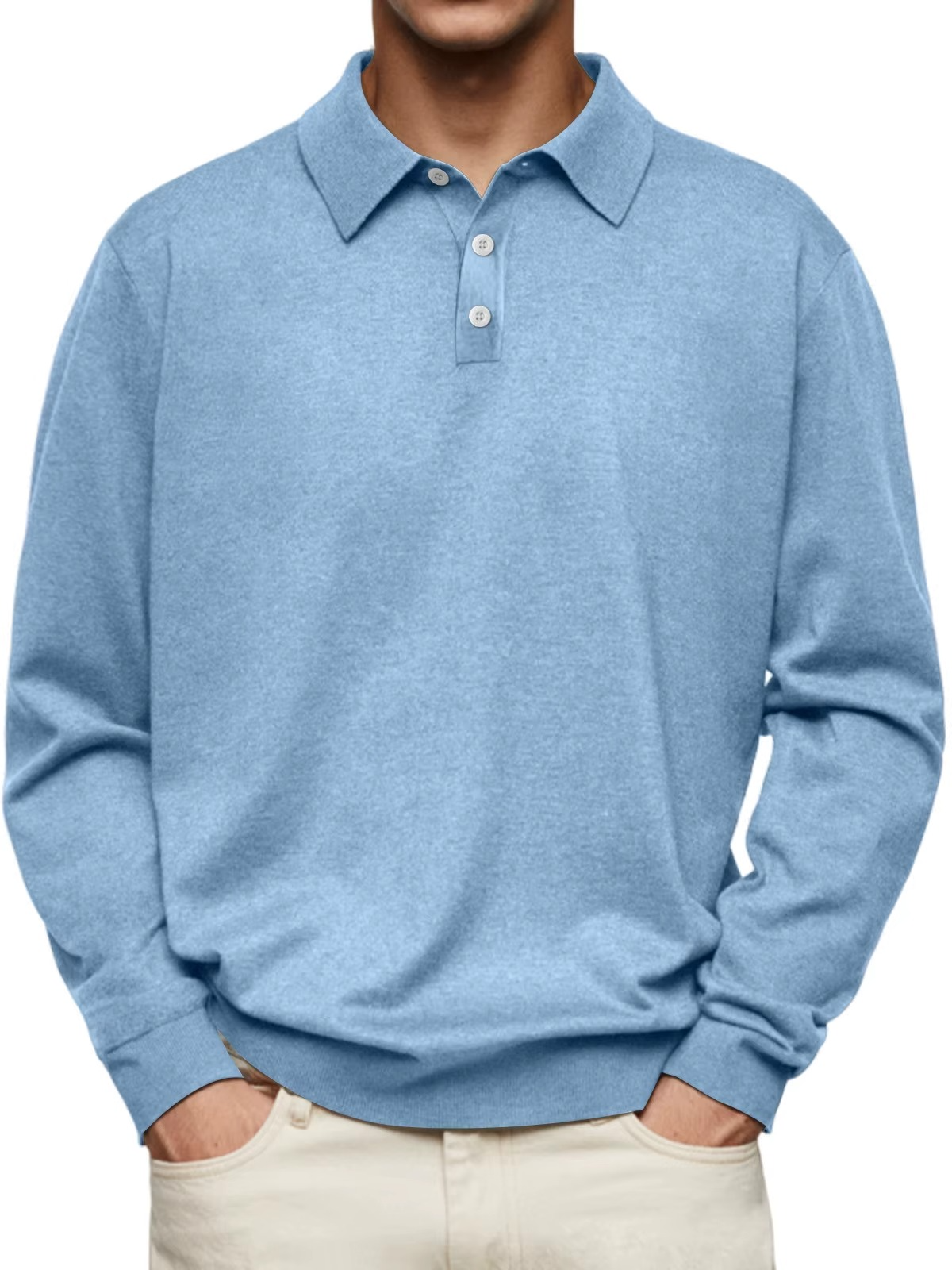 Poloshirt Herren Langarm | Knitterfrei & Formstabil 4