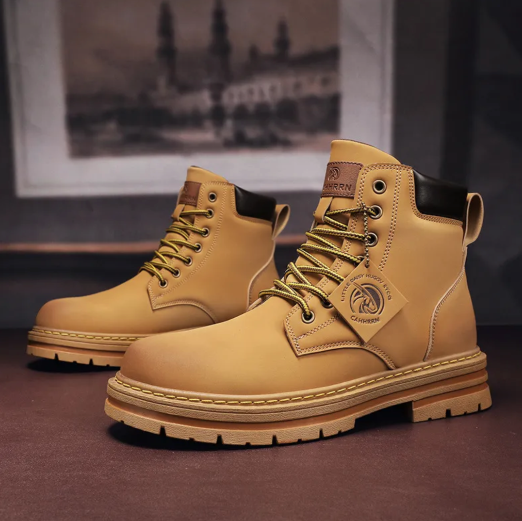 Schnürstiefel Herren | Hoher Schaft & Profilsohle