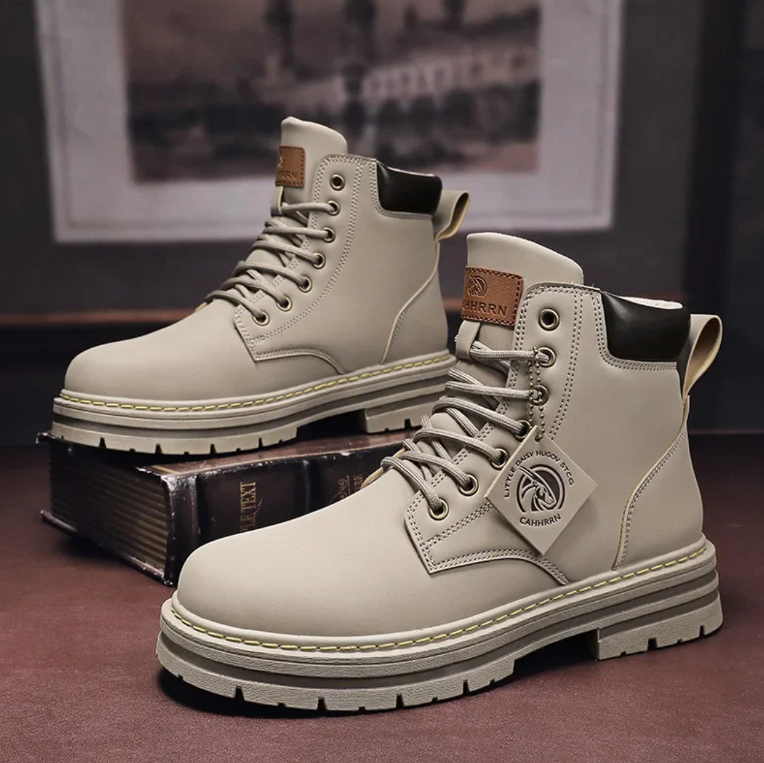 Schnürstiefel Herren | Hoher Schaft & Profilsohle