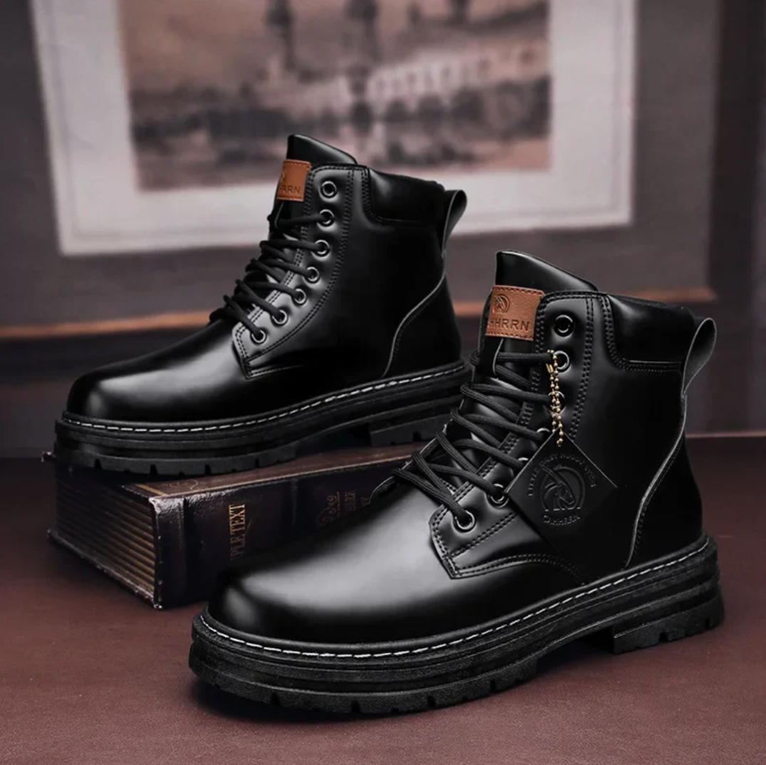 Schnürstiefel Herren | Hoher Schaft & Profilsohle
