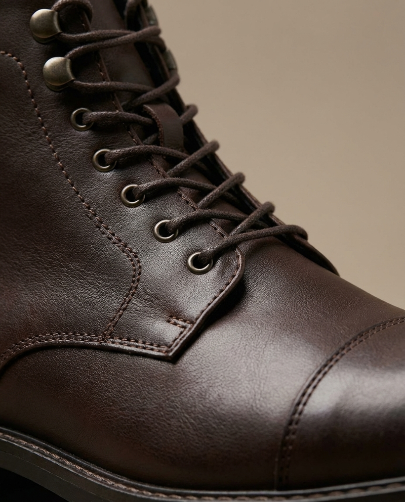 Schnürstiefel Herren | Schnürverschluss & Blockabsatz