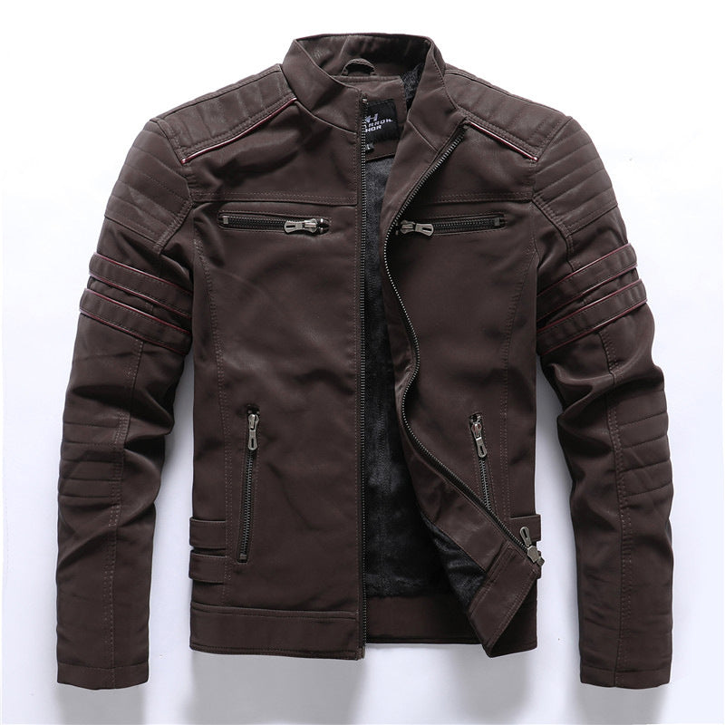 Schwarze Bikerjacke Für Herren | Mit Reißverschluss 2