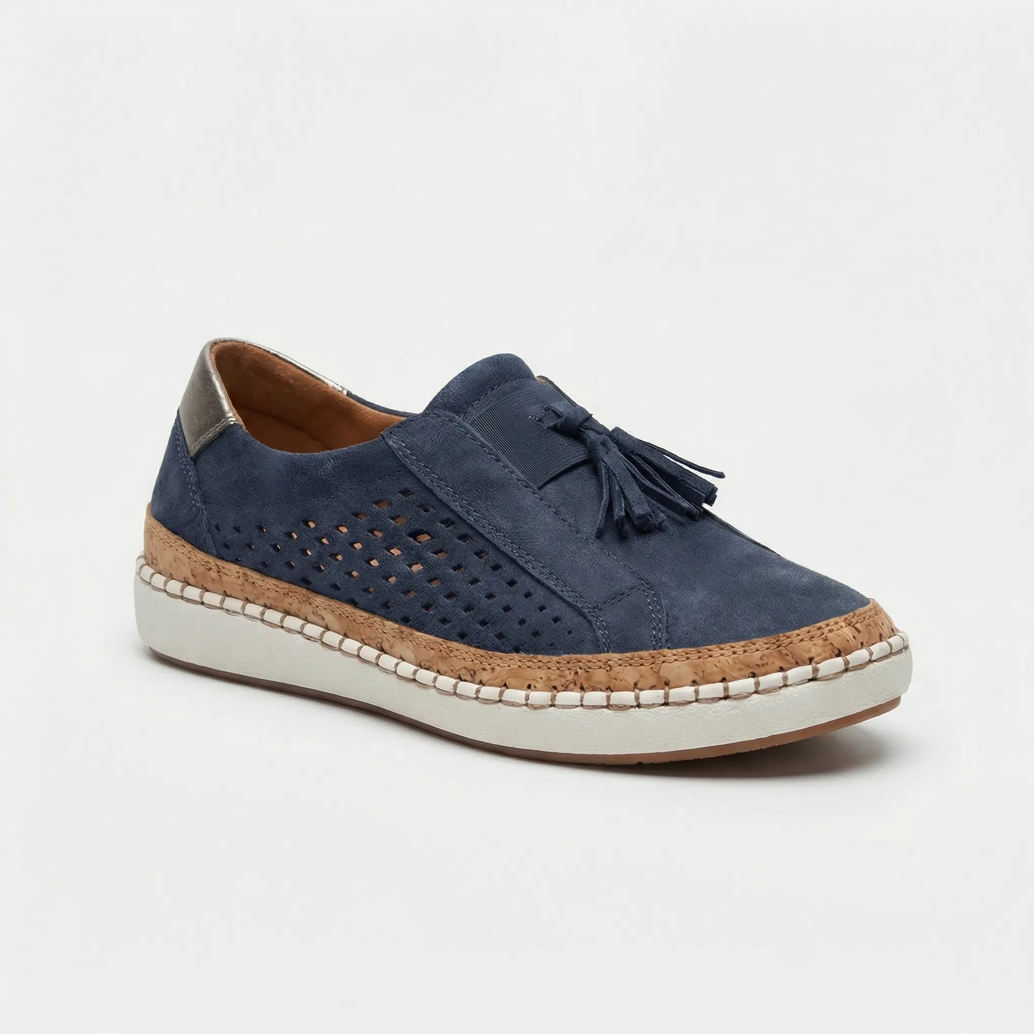 Slip On Schuhe Damen | Perforiertes Design & Komfort-Sohle